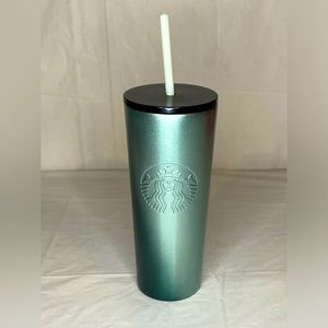 Starbucks Cup - Green Ombré Stainless Steel NWT